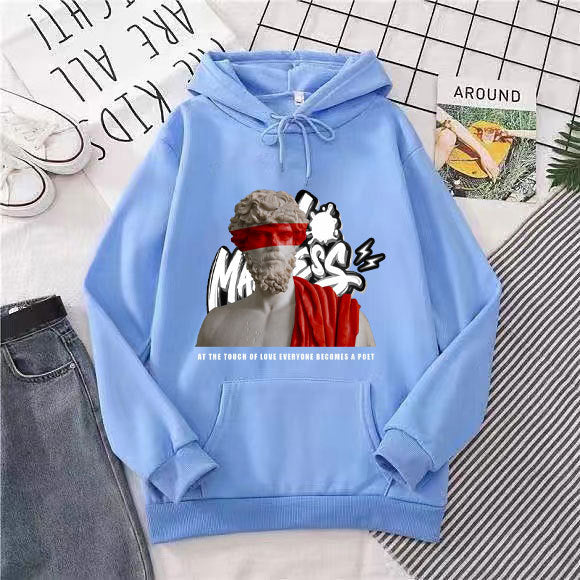 Women’s hoodie with modern graphic print and inspiring lettering Lisslune