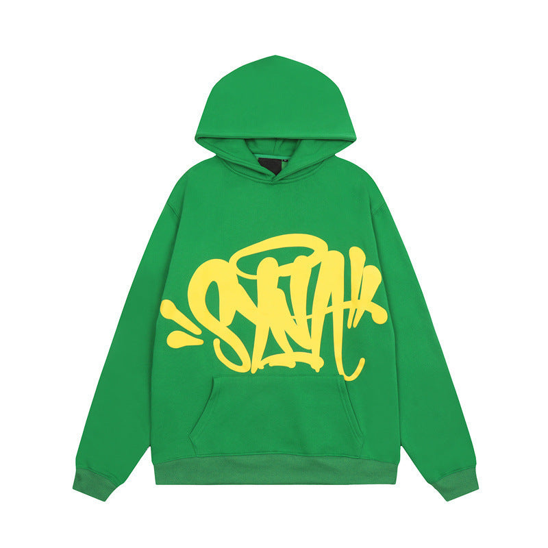 Women's hoodie with creative graffiti design and practical kangaroo pockets Lisslune