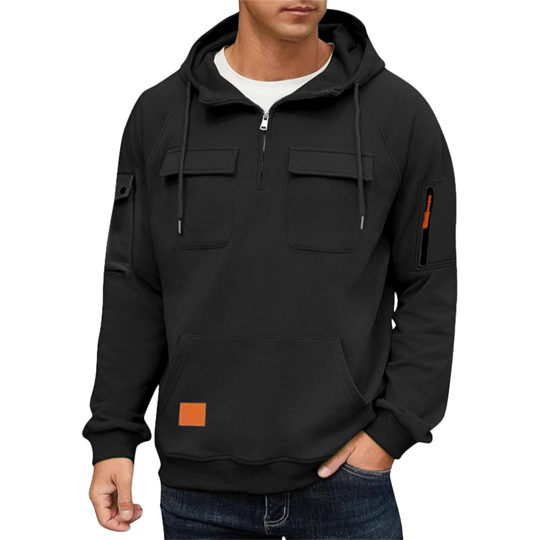 Men's hoodie with practical pockets and sporty design Lisslune