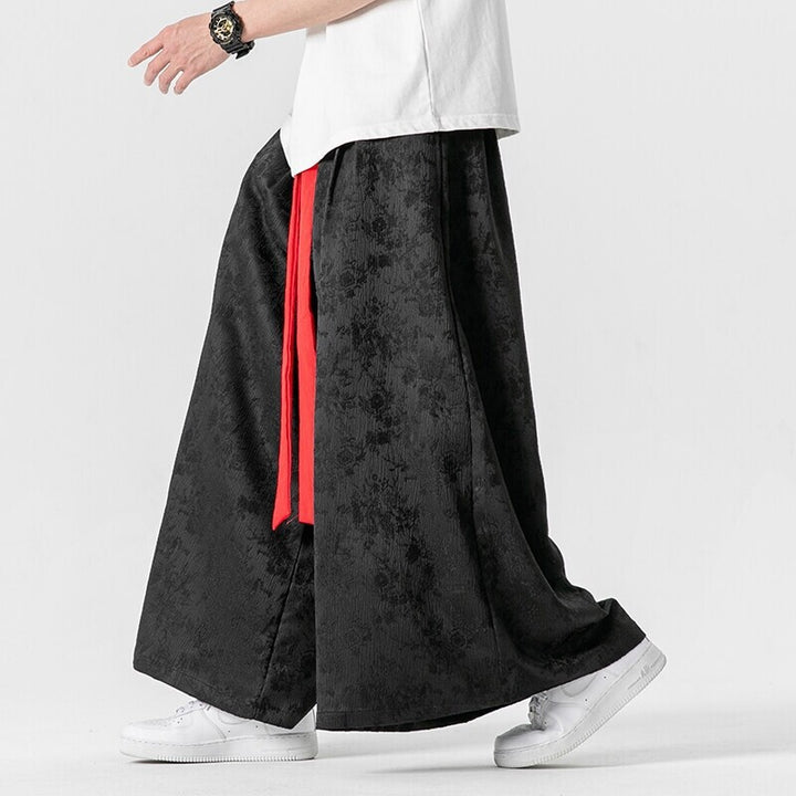Men's fashionable maxi skirt with decorative bow tie Lisslune