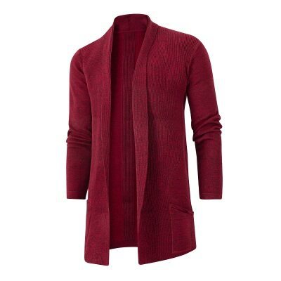 Men's cardigan with open cut and practical pockets Lisslune
