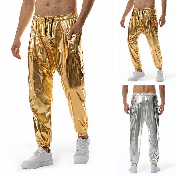 Men's stylish high-performance jogging pants made of shiny material Lisslune