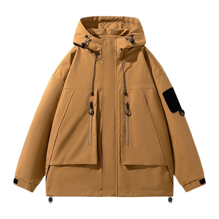 Men's Waterproof Outdoor Jacket with Numerous Function Pockets Lisslune
