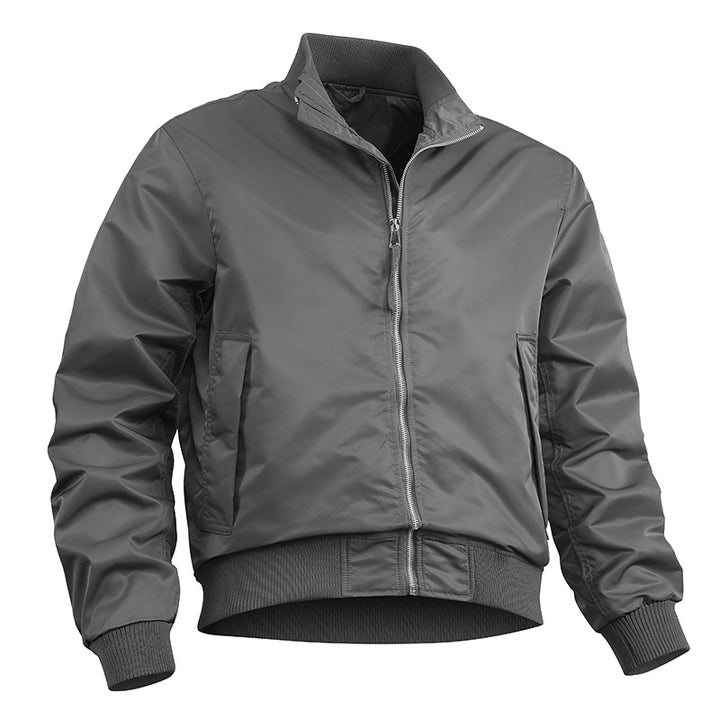 Men's stylish bomber jacket with elastic waistband and light inner lining Lisslune
