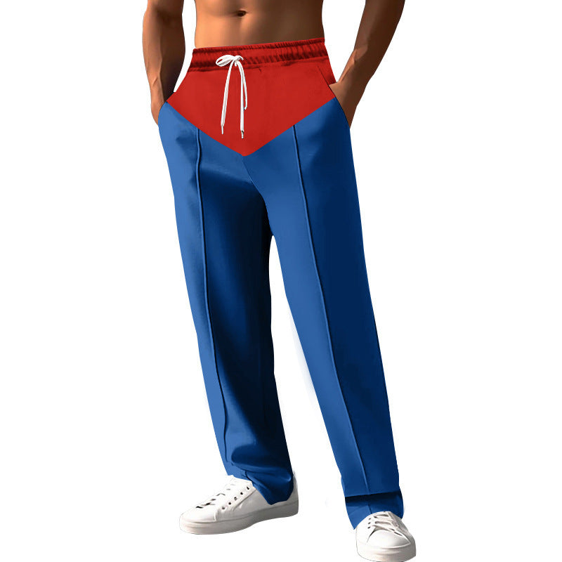 Men's stylish sweatpants with innovative cut and side pockets Lisslune