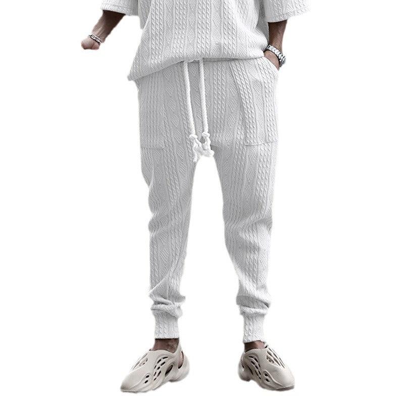 Men's urban leisure outfit with textured fabric quality Lisslune