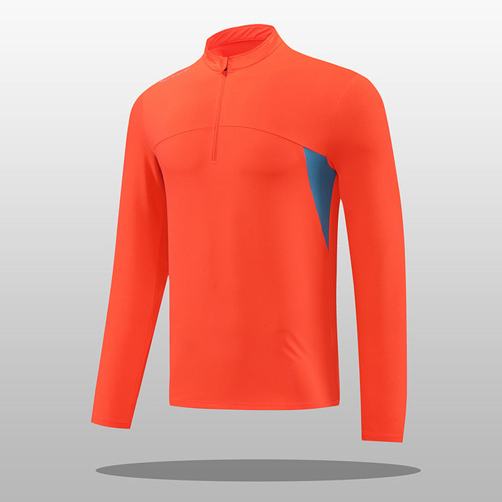 Men's functional thermal shirt with stand-up collar and zipper Lisslune