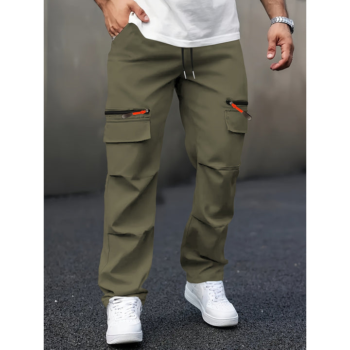 Men's cargo pants with innovative pockets and elastic waistband Lisslune