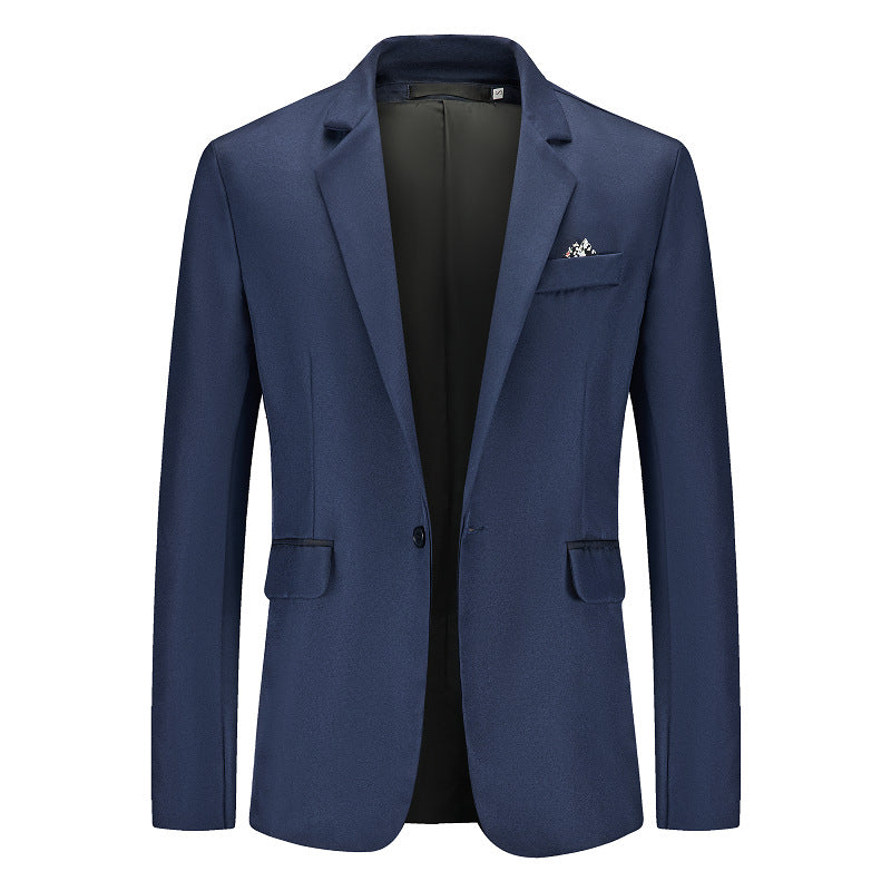 Men's Elegant Suit Blazer with Fine Structure and Modern Cut Lisslune