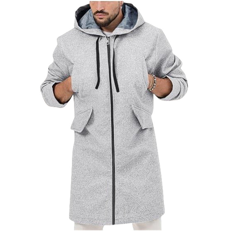Men's Fashion Parka Jacket with Detachable Hood and Practical Pockets Lisslune