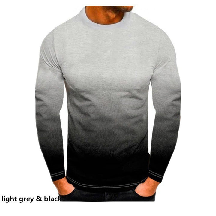 Men's long-sleeve shirt with modern gradient and fitted cut Lisslune