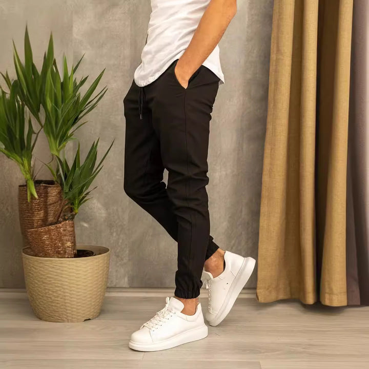 Men's jogging pants with fashionable accents Lisslune