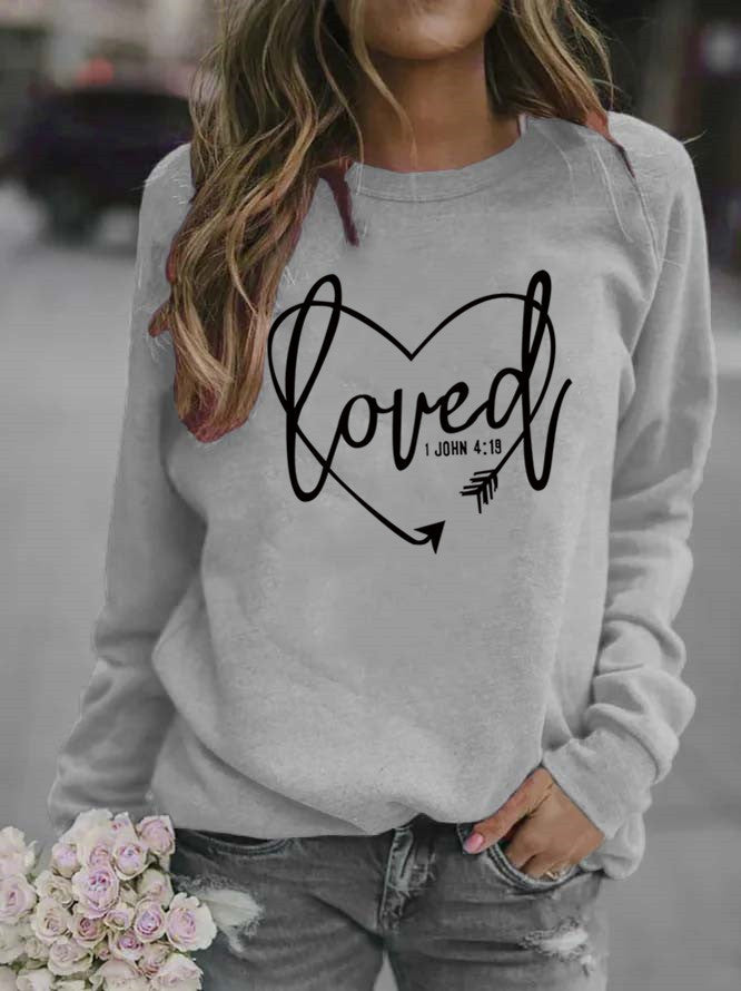 Women’s sweatshirt with inspiring lettering and trendy design Lisslune