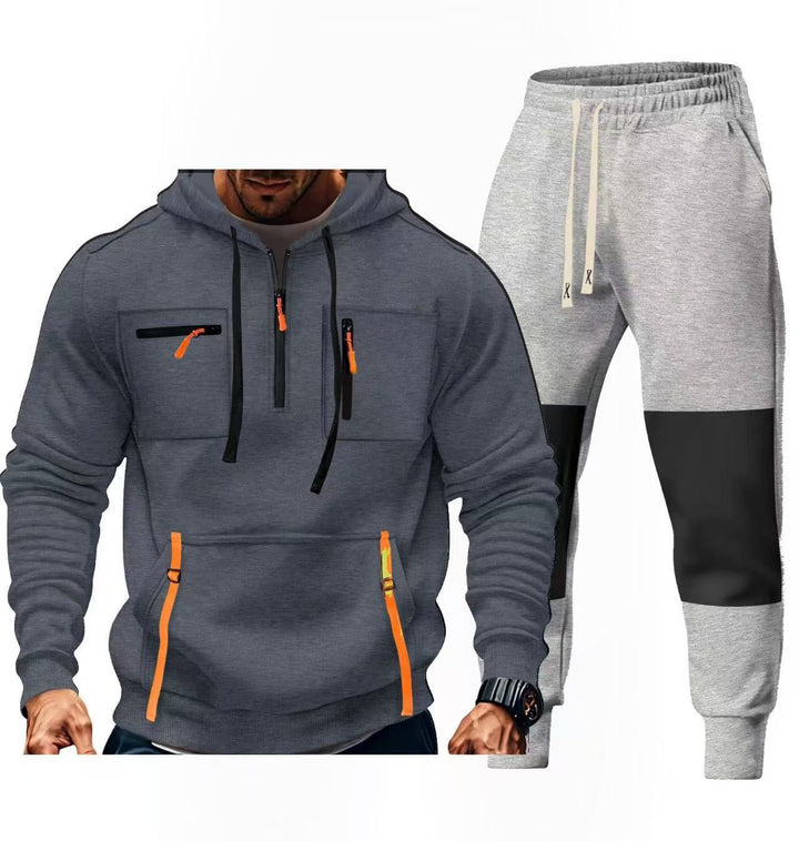Men's sportswear set with functional pockets Lisslune