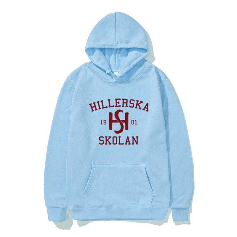 Women's hooded sweatshirt with classic school motif and cozy inner lining Lisslune