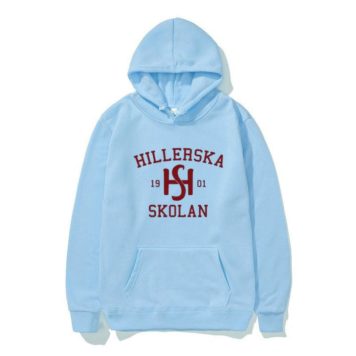 Women's hooded sweatshirt with classic school motif and cozy inner lining Lisslune