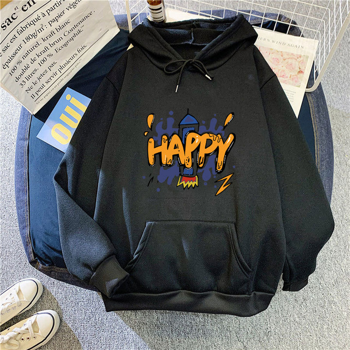 Women’s hooded sweatshirt with cheerful graphic design Lisslune
