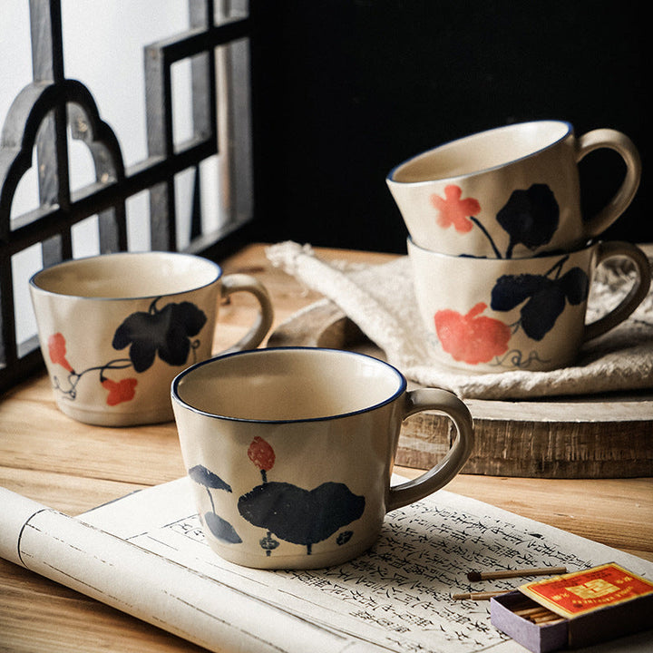 Lisslune | Hand-painted flower mug
