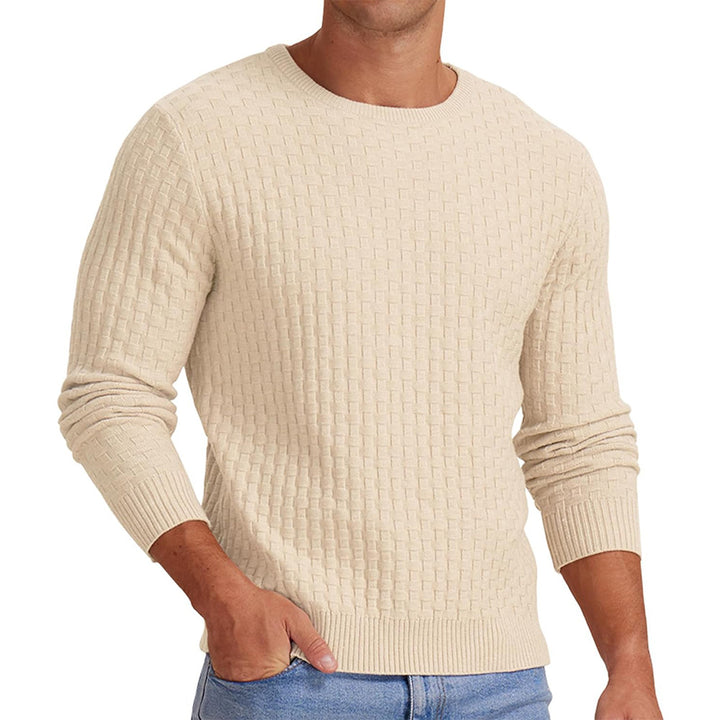 Men's structured sweatshirt with round neck and long sleeves Lisslune