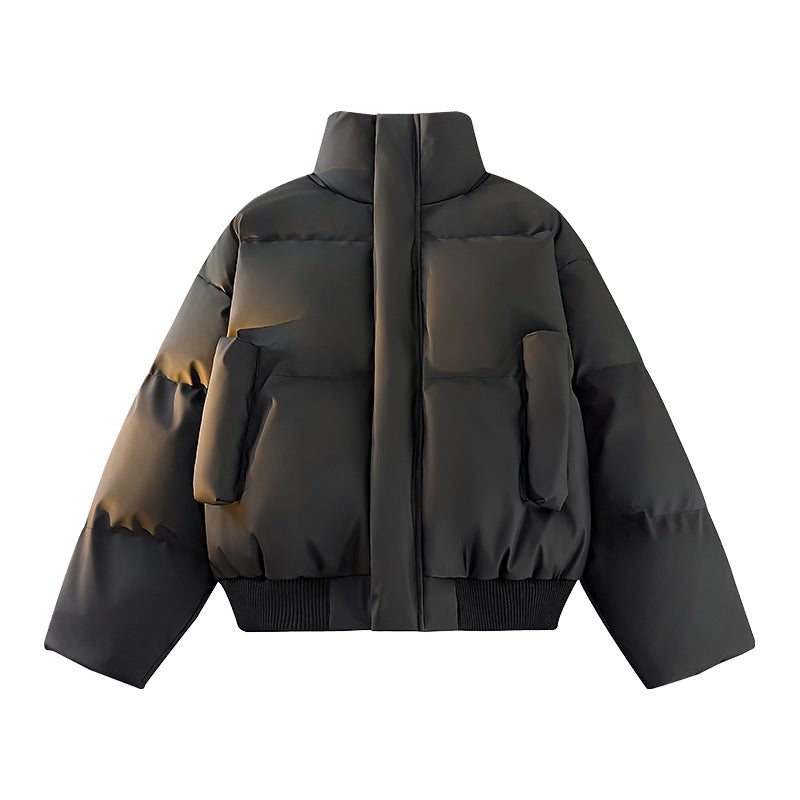 Men's Fashion Padded Jacket with High Collar and Practical Pockets Lisslune