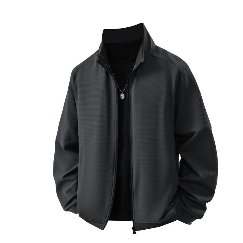 Men's Sports Jacket with Breathable Material and Modern Zipper Lisslune
