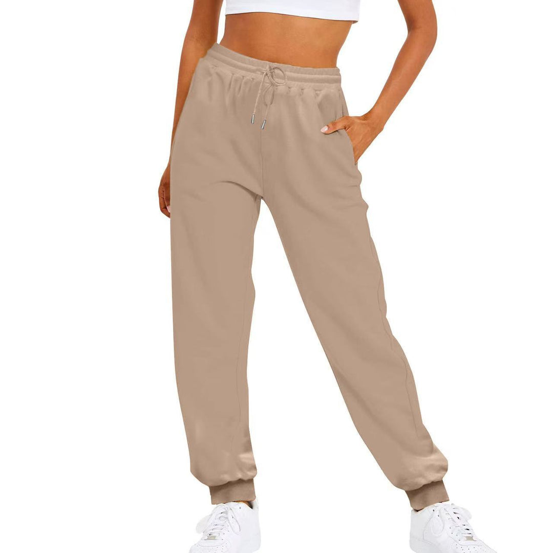 Women's comfortable jogging pants with elastic waistband and side pockets Lisslune