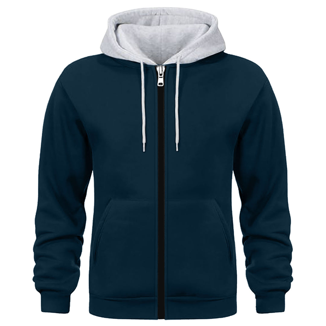 Men's Sporty Hoodie Jacket with Innovative Inner Lining Processing Lisslune