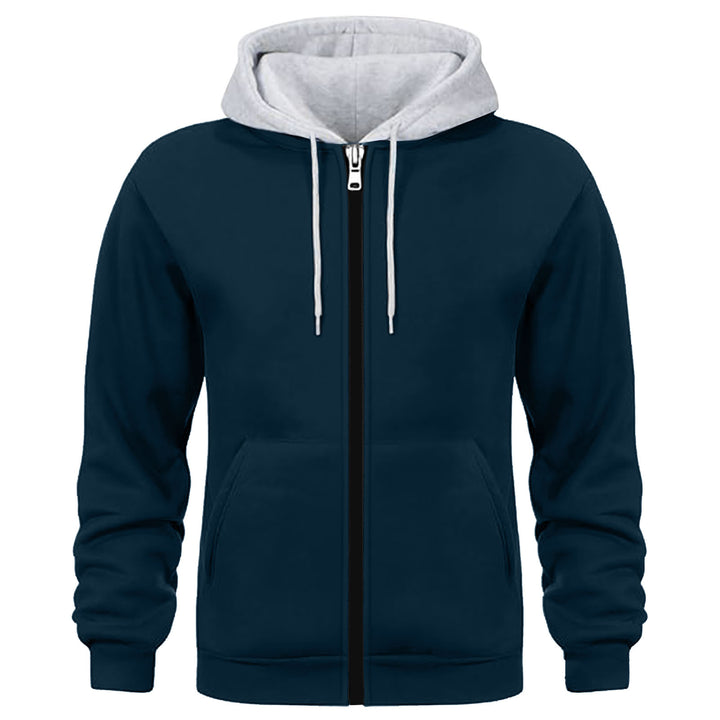 Men's Sporty Hoodie Jacket with Innovative Inner Lining Processing Lisslune