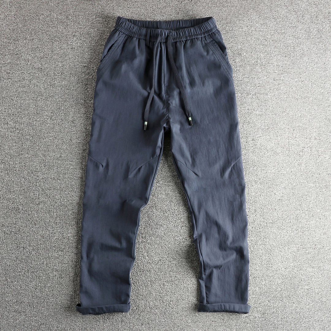 Men's sporty leisure pants with elastic waistband and practical drawstring Lisslune