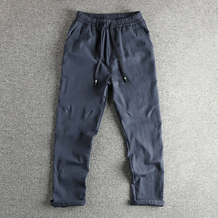 Men's sporty leisure pants with elastic waistband and practical drawstring Lisslune