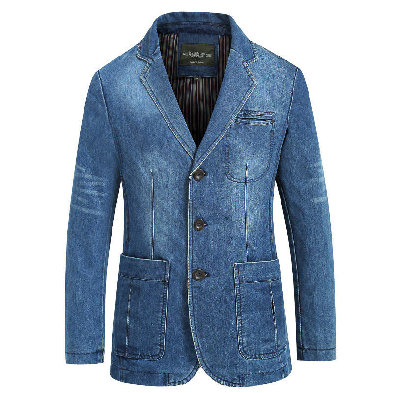 Men's Denim Blazer Lisslune