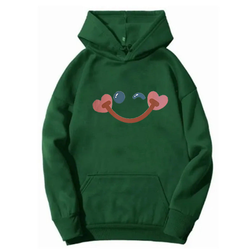 Women's hoodie with cheerful smiley design Lisslune