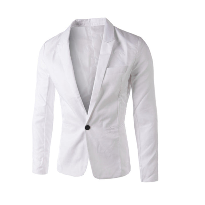 Men's Elegant Blazer with Modern Cut and Fine Details Lisslune