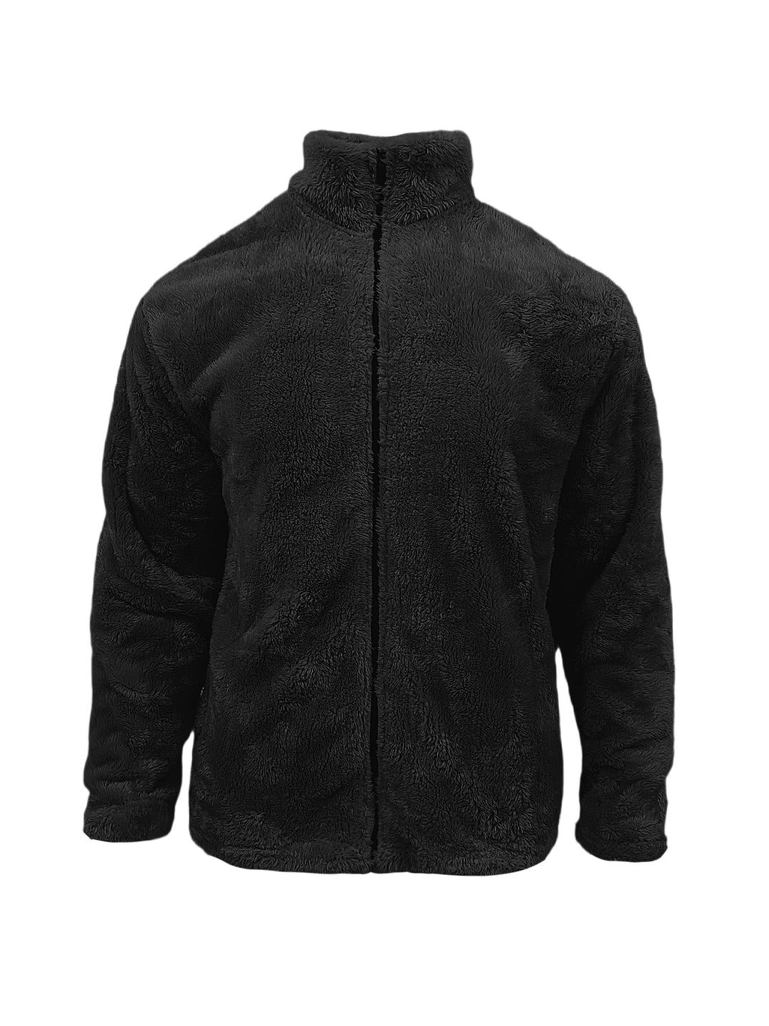 Men's cozy fleece jacket with high collar and practical pockets Lisslune