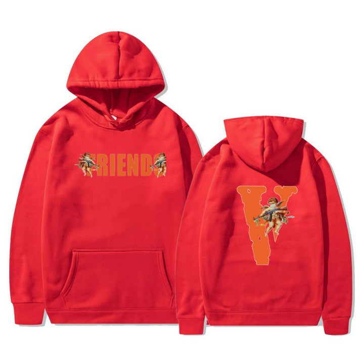 Women's hoodie with characteristic front and back print Lisslune