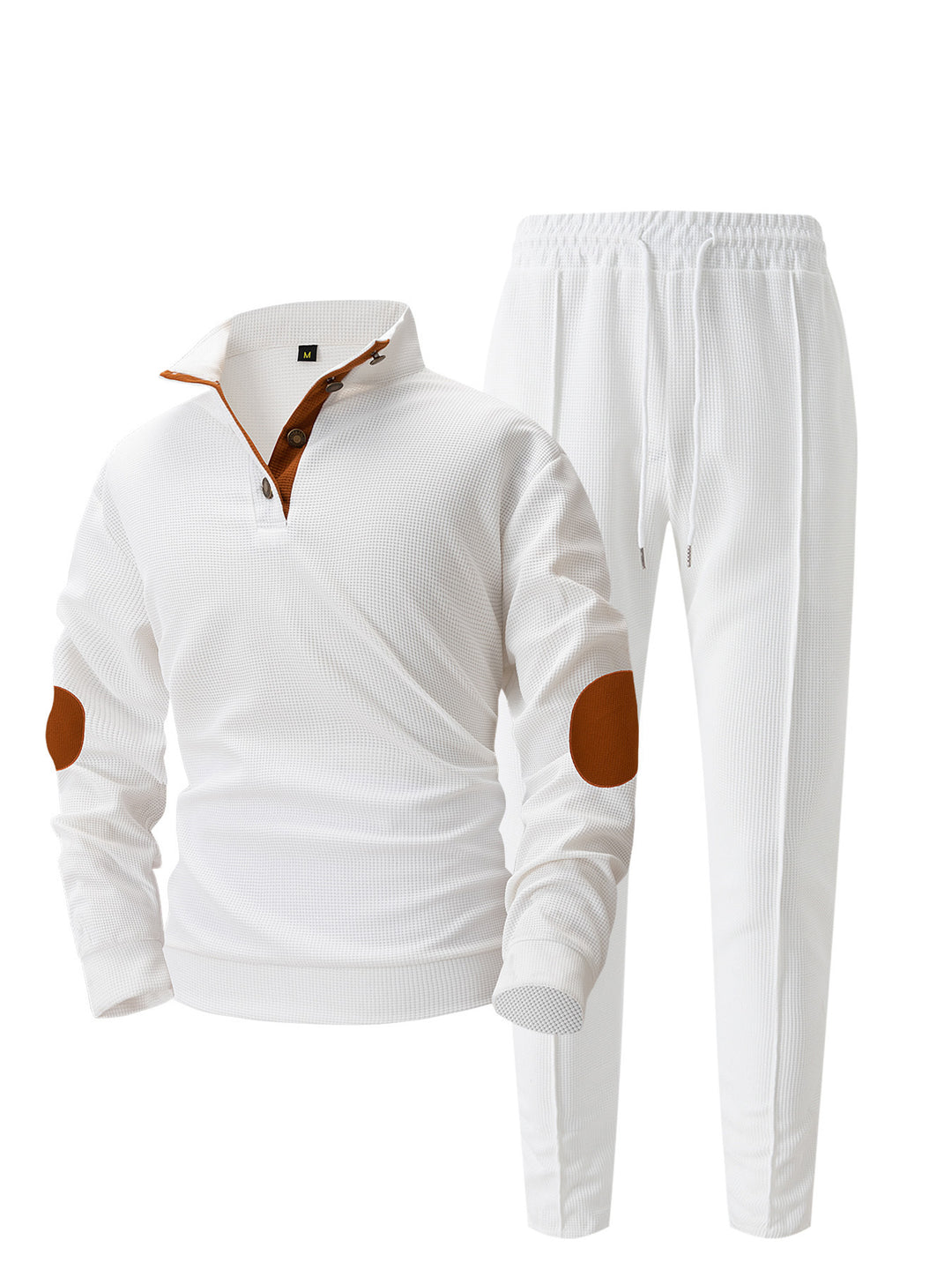 Men's sporty leisure set with innovative cut and fashionable knot details Lisslune