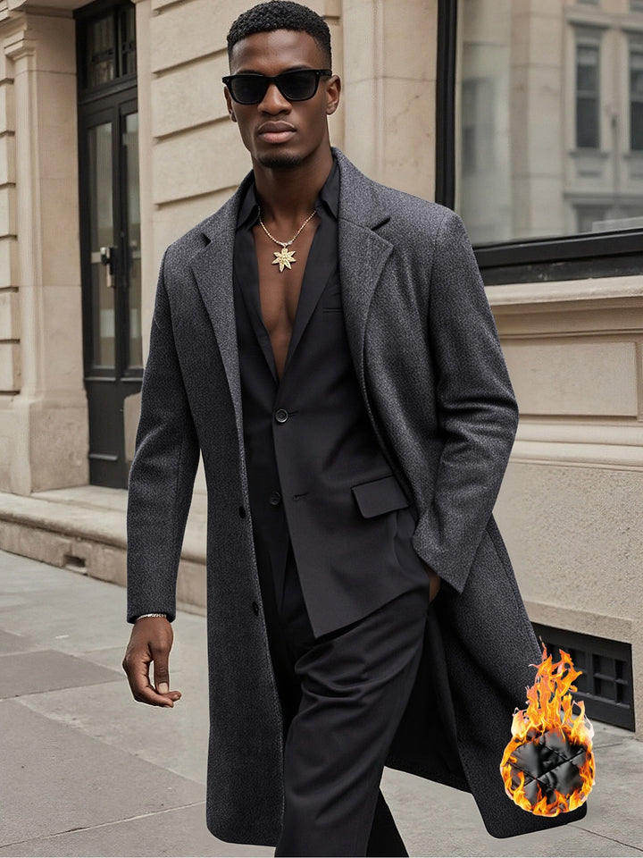 Men's elegant and stylish long coat Lisslune
