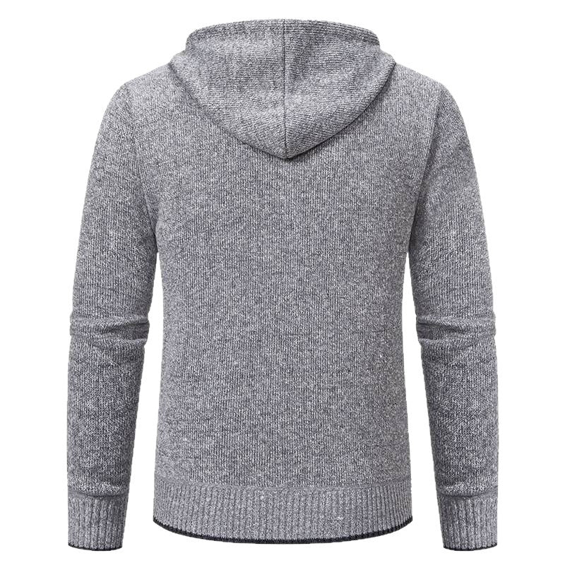 Men's hooded jacket with soft fleece lining and elegant details Lisslune