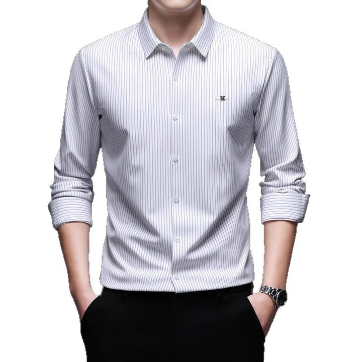 Men's shirt with fine stripe pattern and modern cut Lisslune
