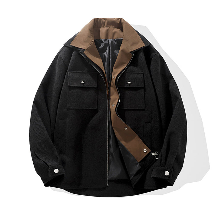 Men's trendy transitional jacket with two practical pockets Lisslune