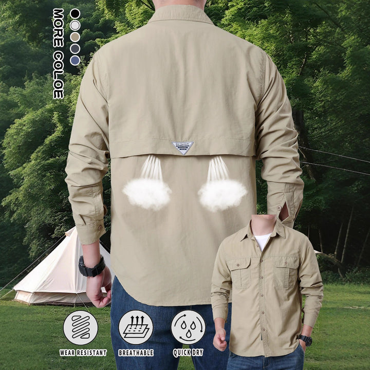 Men's ergonomic outdoor shirt with breathable properties and quick-drying material Lisslune