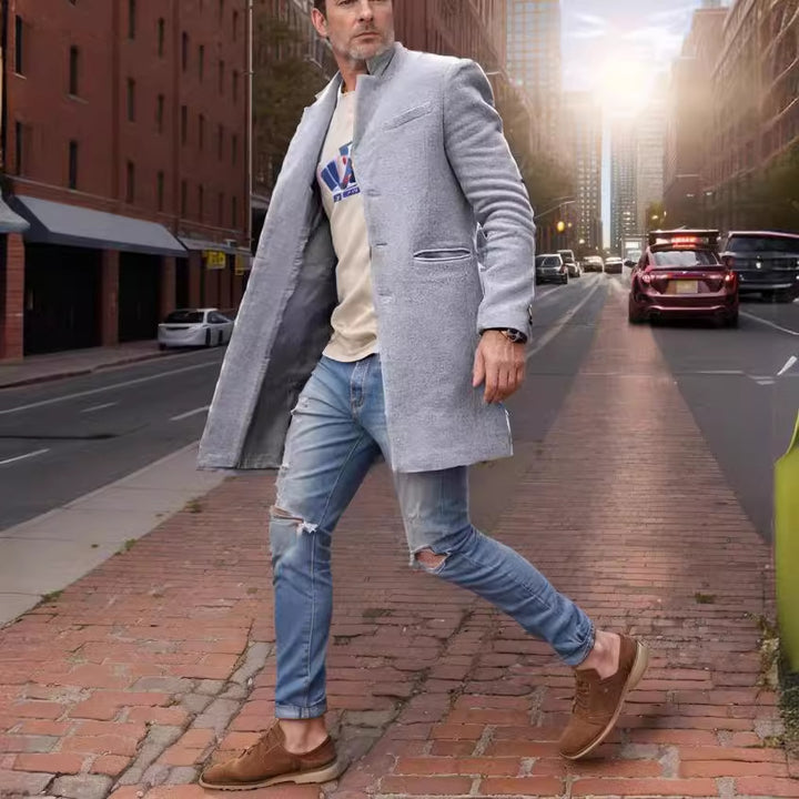 Men's elegant long coat Lisslune