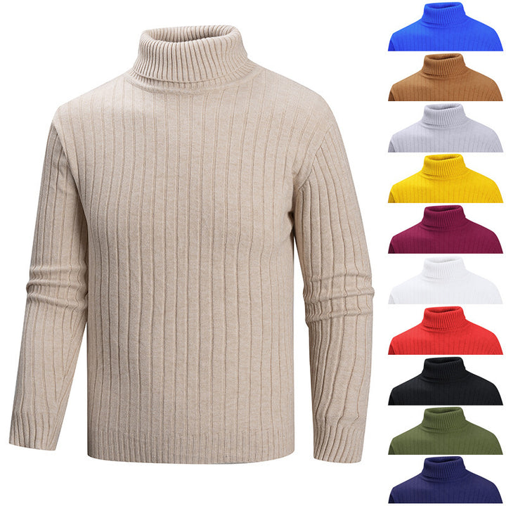 Men's Turtleneck Sweater made of high-quality fine knit Lisslune