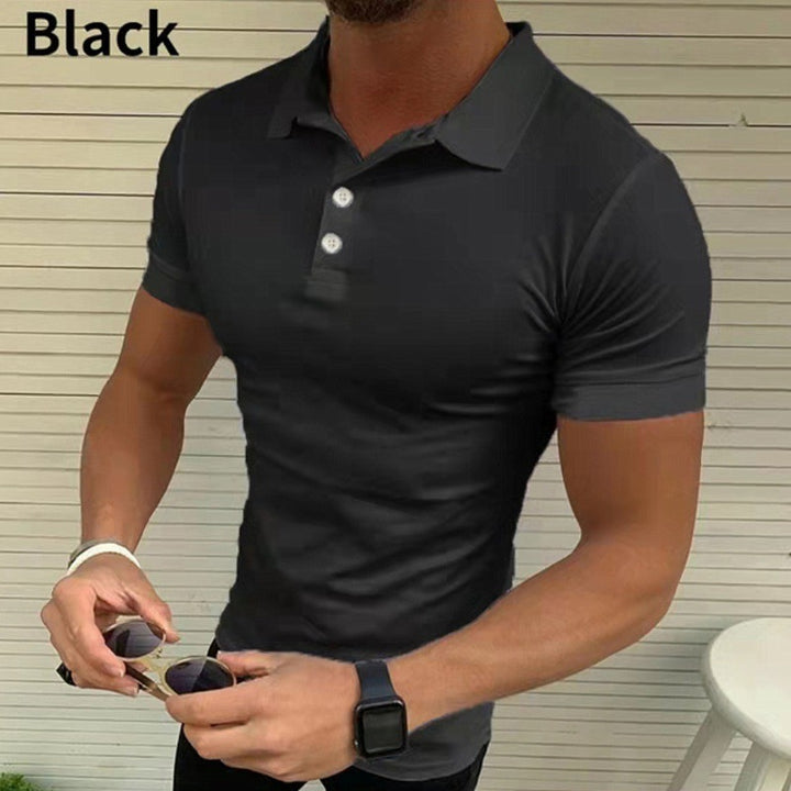 Men's polo shirt with figure-hugging slim fit and stylish collar Lisslune