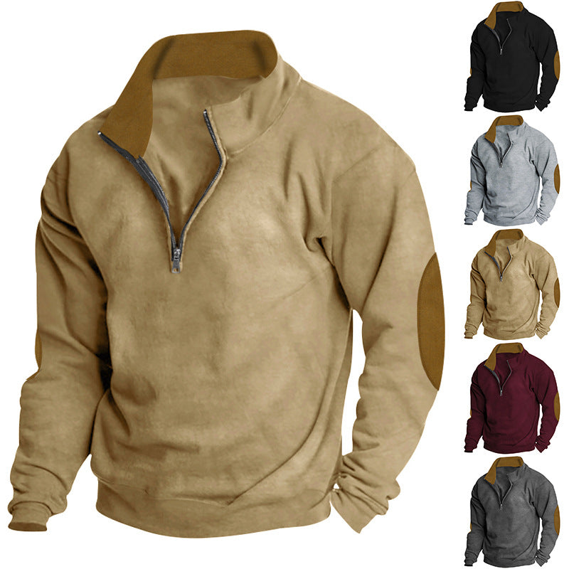 Men's sweater with high collar and zip closure Lisslune