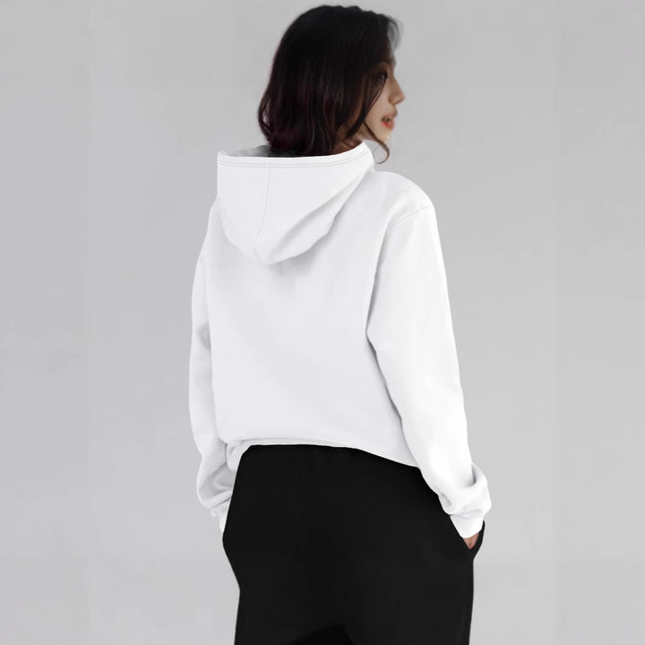Women's hoodie with creative lettering and comfortable fit Lisslune