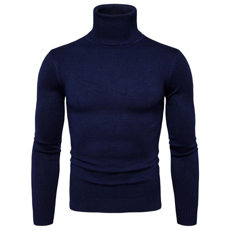 Men's turtleneck sweater made of fine merino wool Lisslune