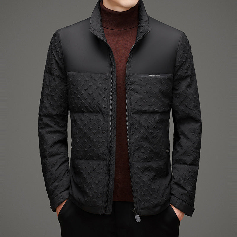 Men's Padded Thermal Jacket with Double Collar Lisslune