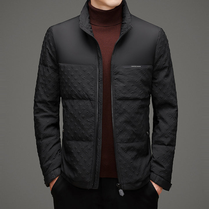 Men's Padded Thermal Jacket with Double Collar Lisslune