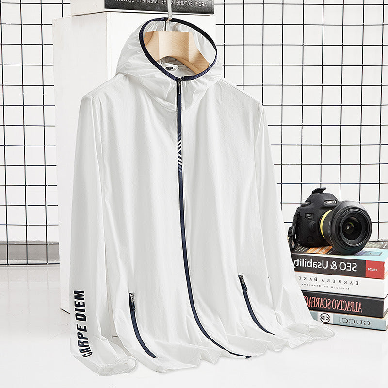 Men's Lightweight Functional Jacket with Breathable Materials and Practical Zipper Lisslune